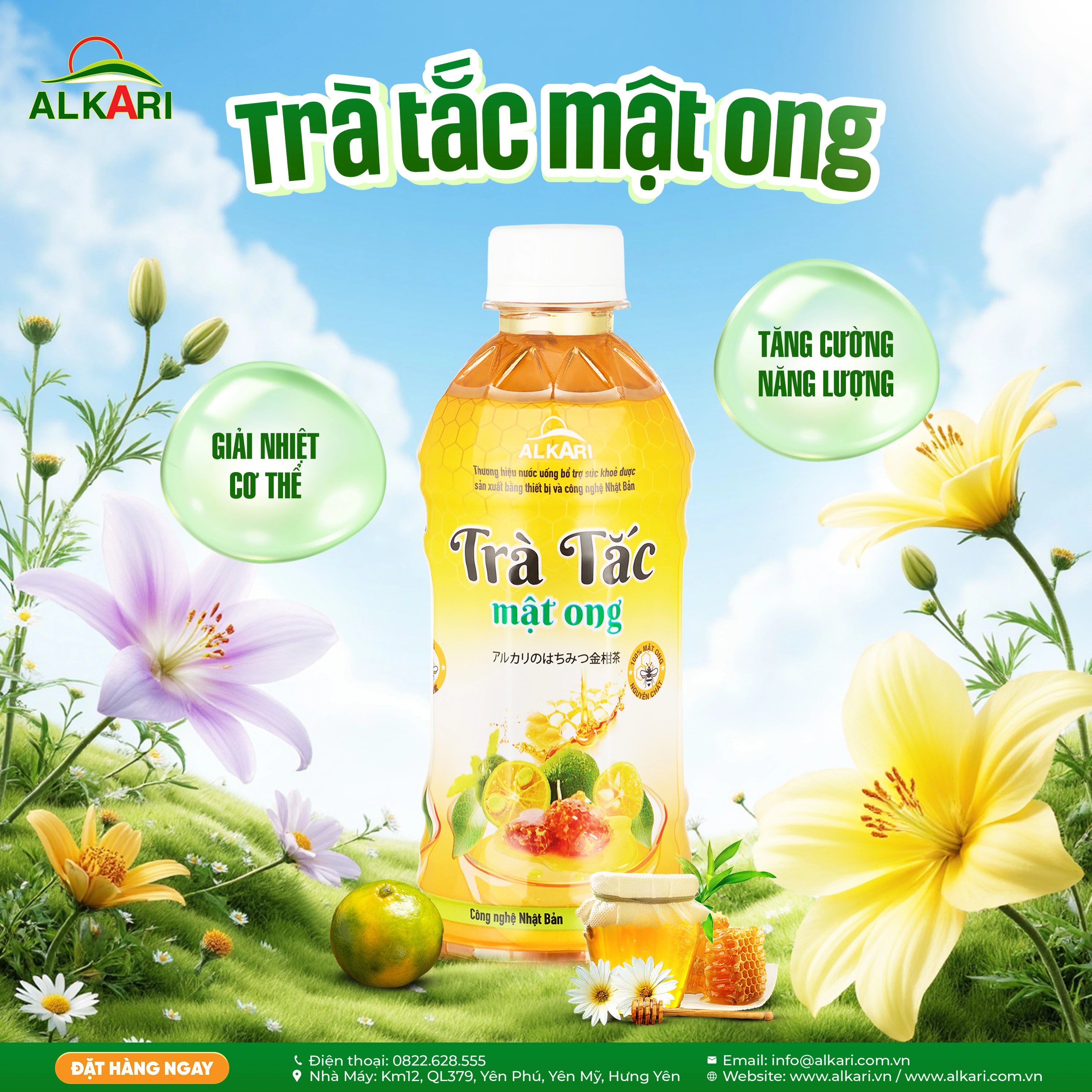 Giải nhiệt cơ thể, tăng cường năng lượng với Trà tắc mật ong